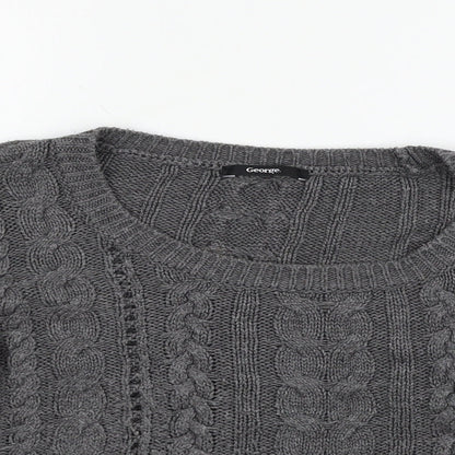 George Womens Grey   Pullover Jumper Size 16