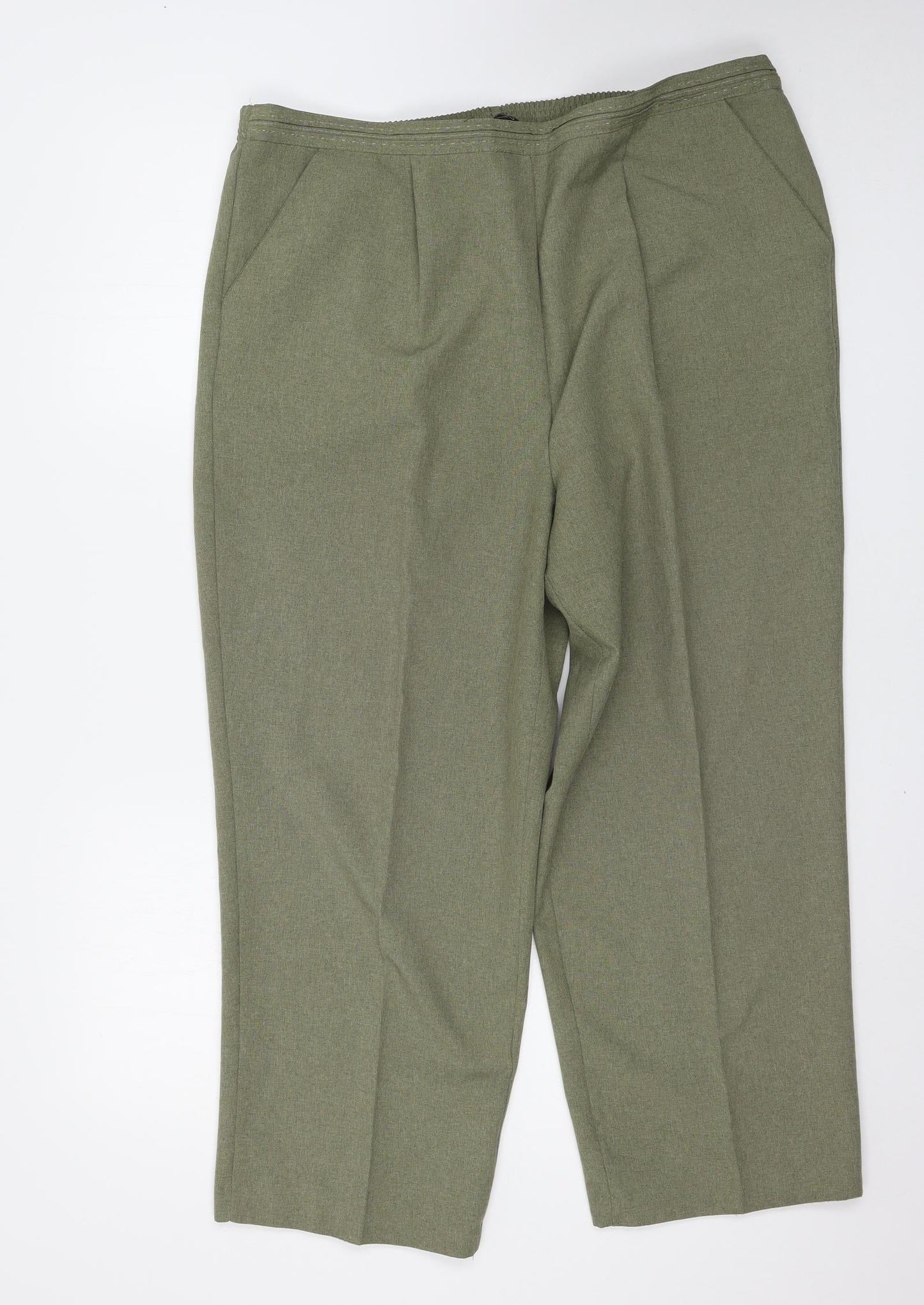 BM Womens Green   Trousers  Size 18 L25 in