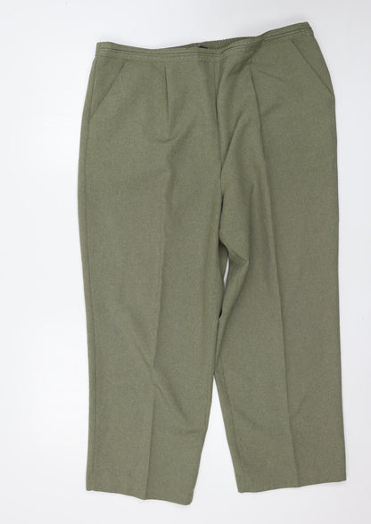 BM Womens Green   Trousers  Size 18 L25 in