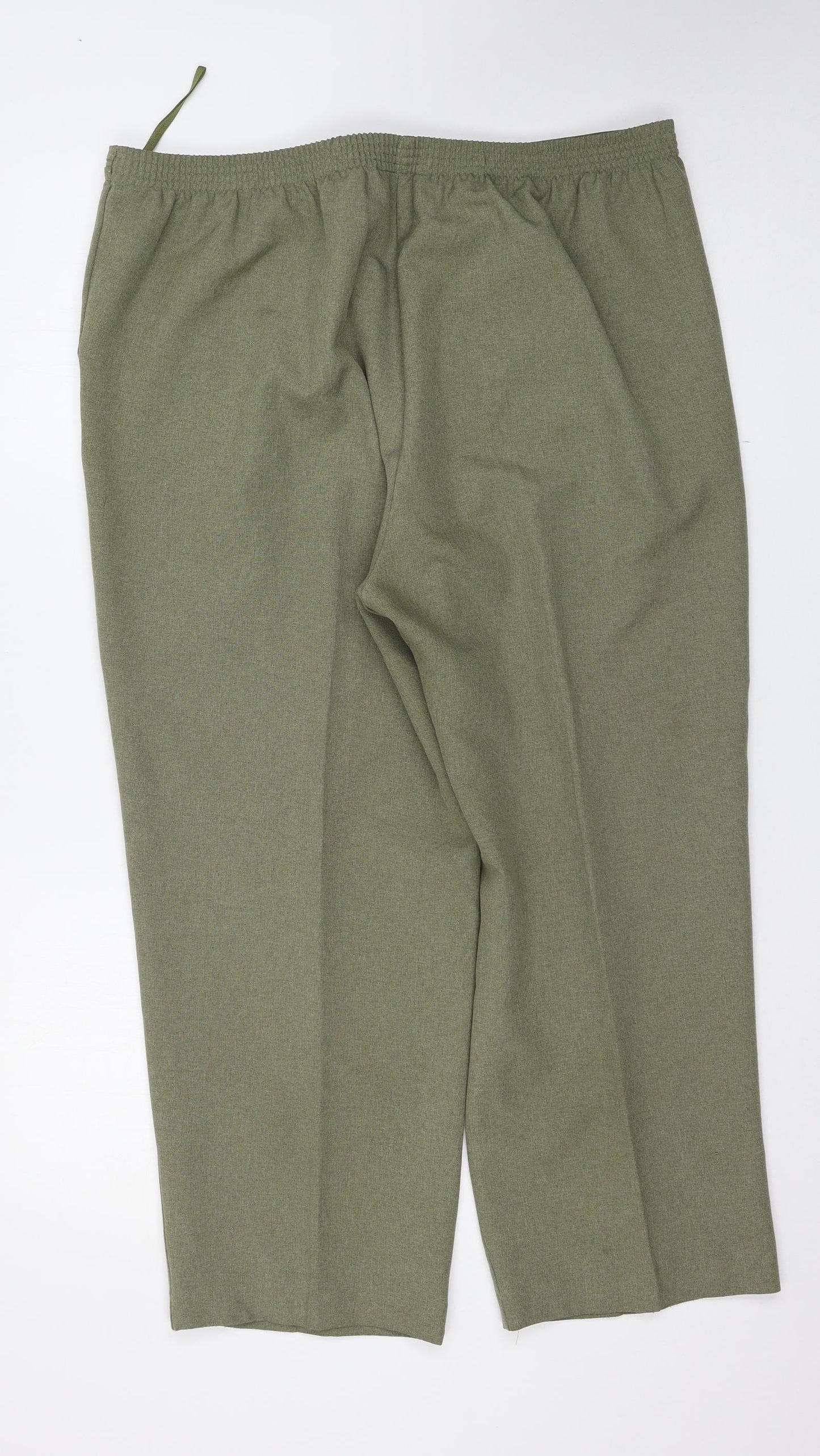 BM Womens Green   Trousers  Size 18 L25 in