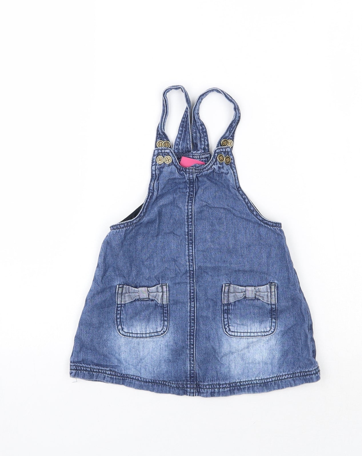 NEXT Boys Blue   Pinafore/Dungaree Dress  Size 12-18 Months