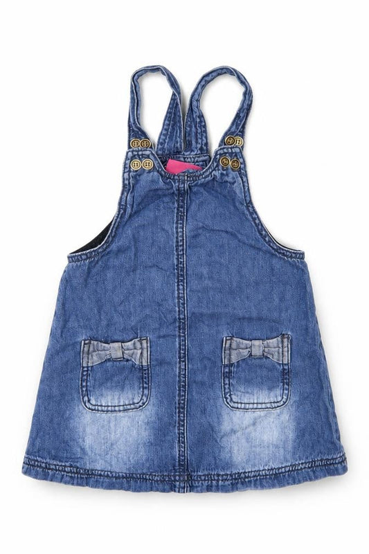 NEXT Boys Blue   Pinafore/Dungaree Dress  Size 12-18 Months