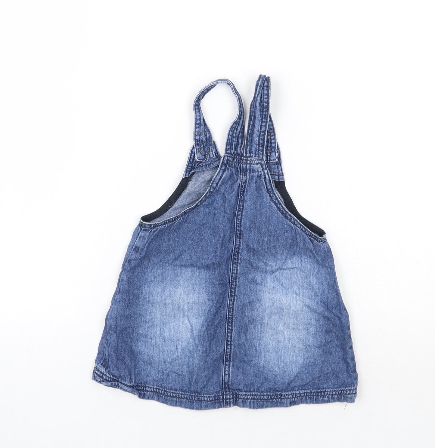 NEXT Boys Blue   Pinafore/Dungaree Dress  Size 12-18 Months
