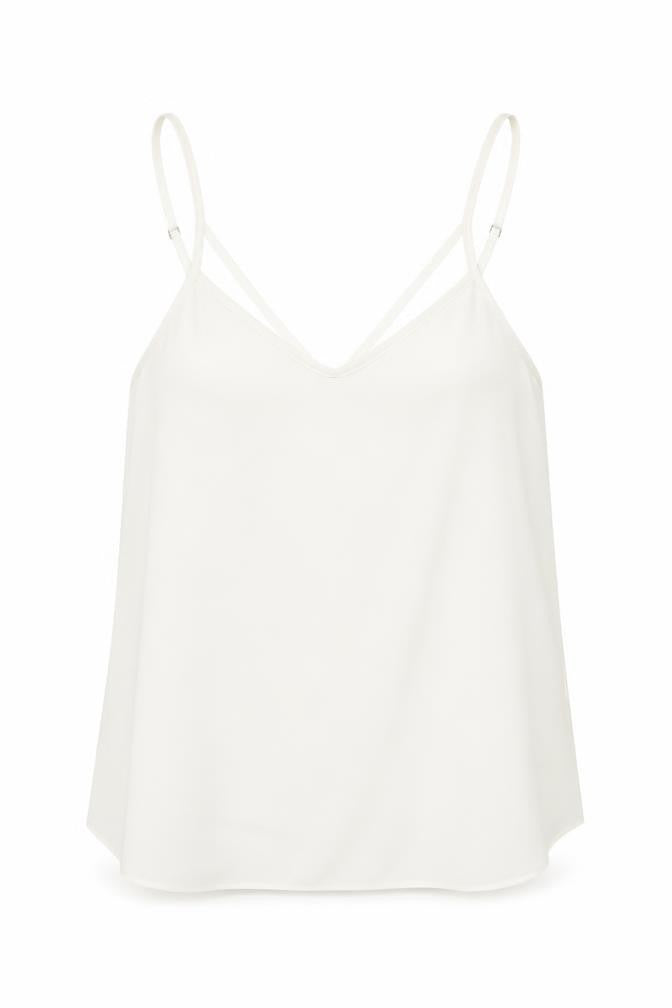 Womens UK Size 6 River Island White Basic Tank