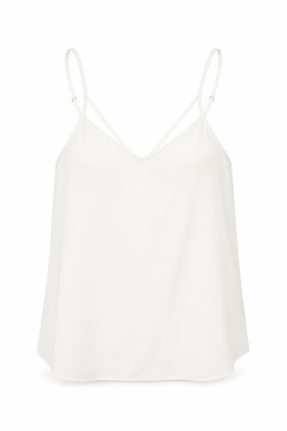 Womens UK Size 6 River Island White Basic Tank