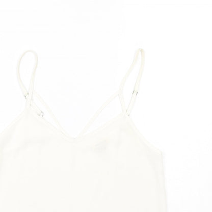 Womens UK Size 6 River Island White Basic Tank