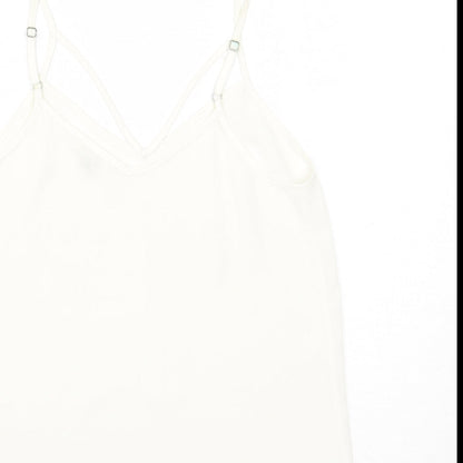 Womens UK Size 6 River Island White Basic Tank