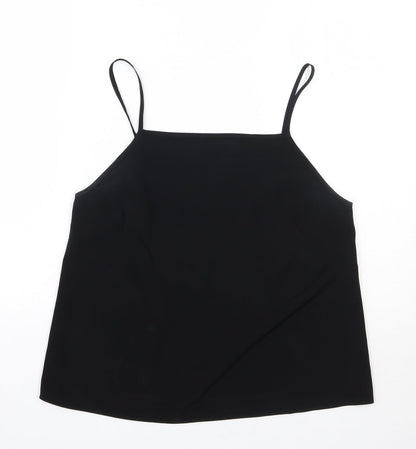 Womens UK Size 10 ASOS Black Basic Tank
