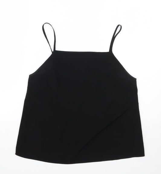 Womens UK Size 10 ASOS Black Basic Tank