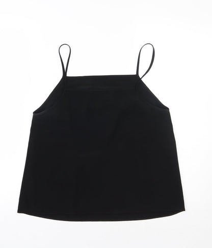 Womens UK Size 10 ASOS Black Basic Tank