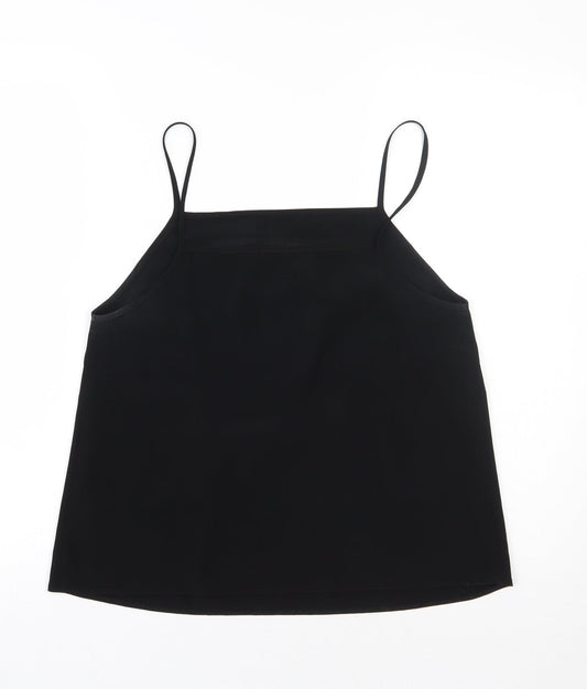 Womens UK Size 10 ASOS Black Basic Tank