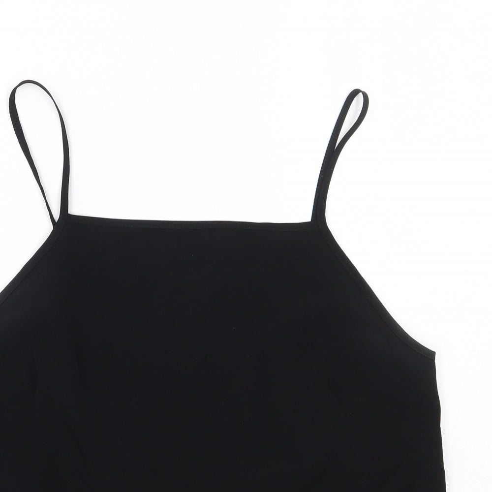 Womens UK Size 10 ASOS Black Basic Tank