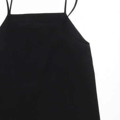 Womens UK Size 10 ASOS Black Basic Tank