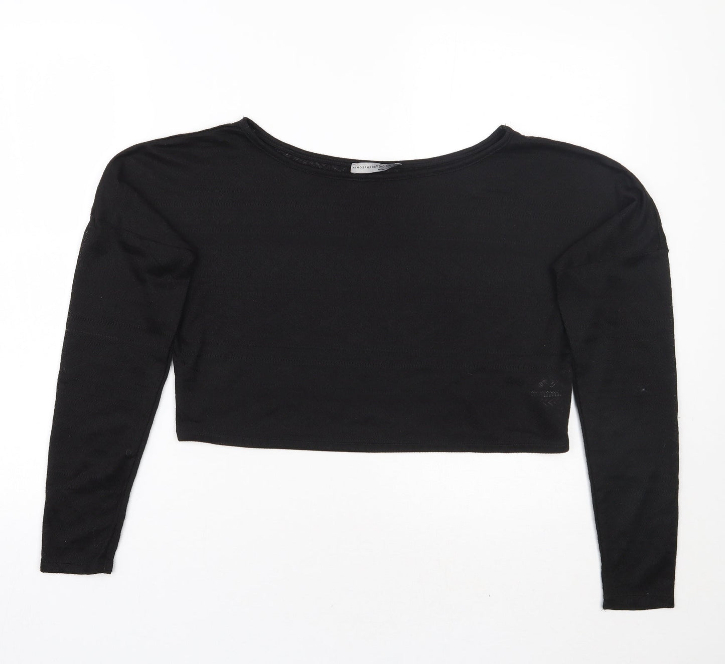 Primark Womens Black   Cropped T-Shirt Size 10