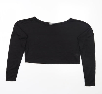 Primark Womens Black   Cropped T-Shirt Size 10