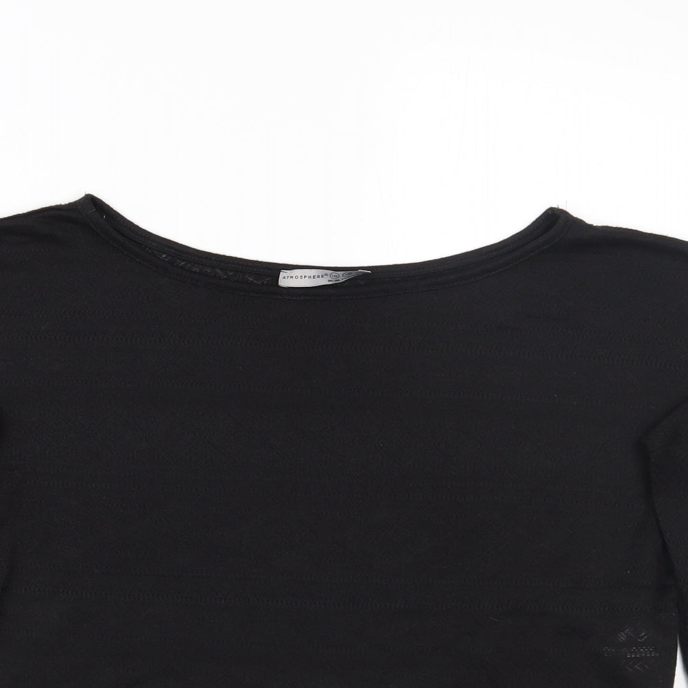 Primark Womens Black   Cropped T-Shirt Size 10