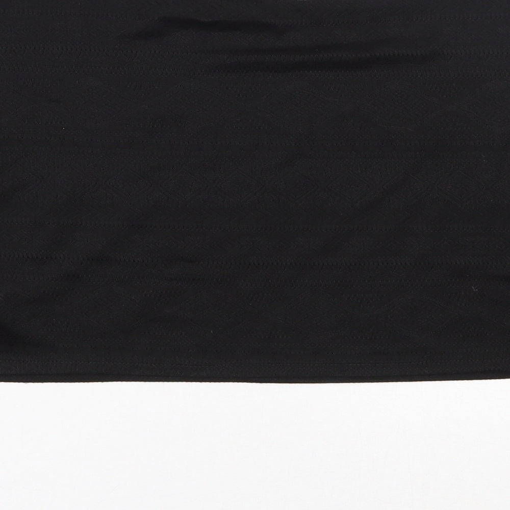Primark Womens Black   Cropped T-Shirt Size 10