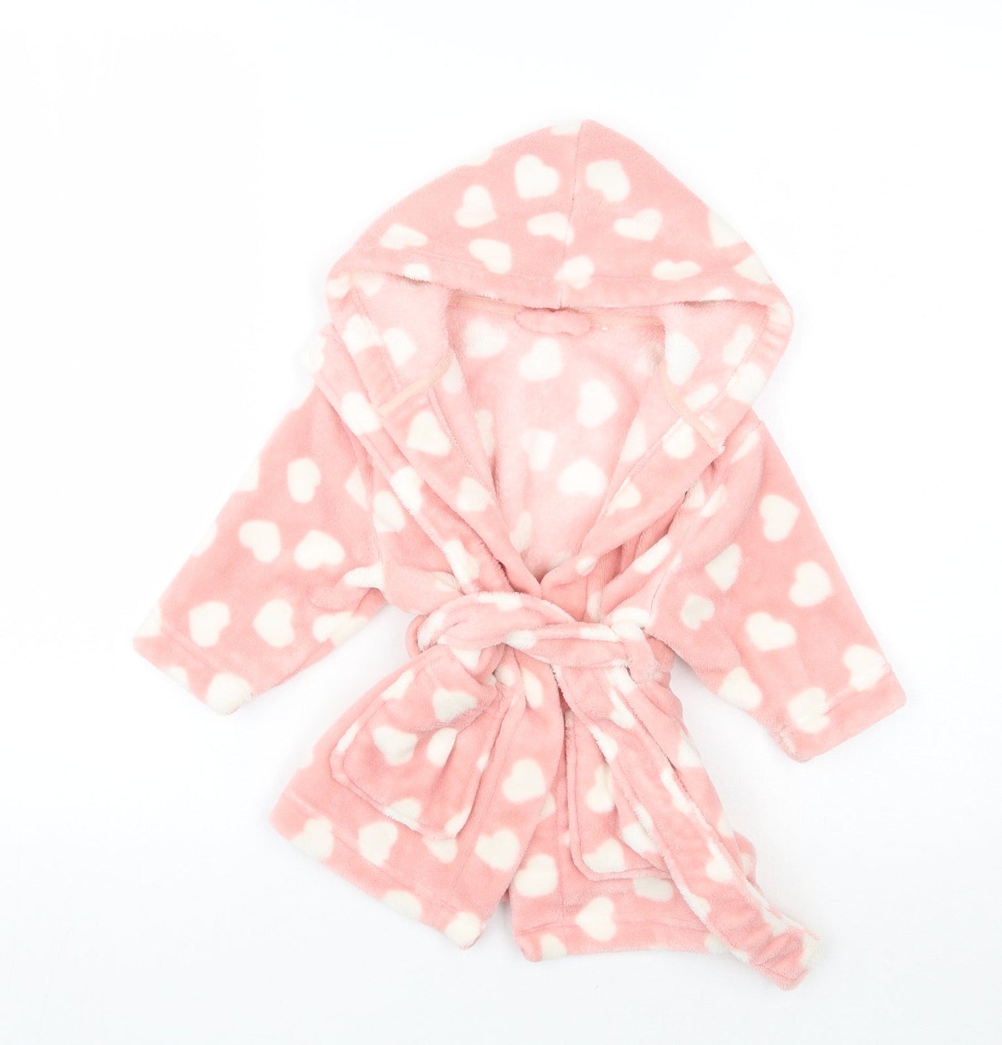Very Girls Pink Polka Dot  Babydoll Gown Size 9-12 Months