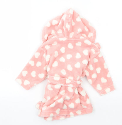 Very Girls Pink Polka Dot  Babydoll Gown Size 9-12 Months