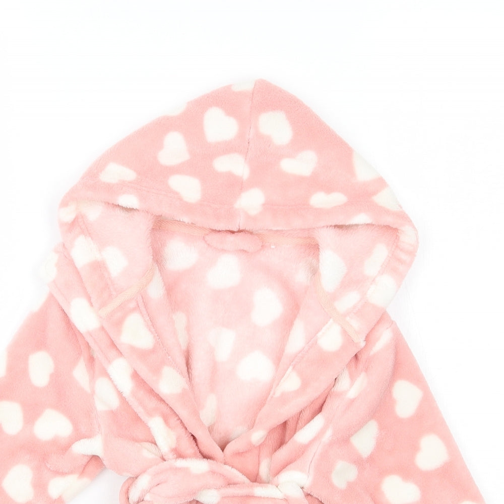 Very Girls Pink Polka Dot  Babydoll Gown Size 9-12 Months
