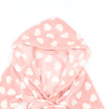 Very Girls Pink Polka Dot  Babydoll Gown Size 9-12 Months