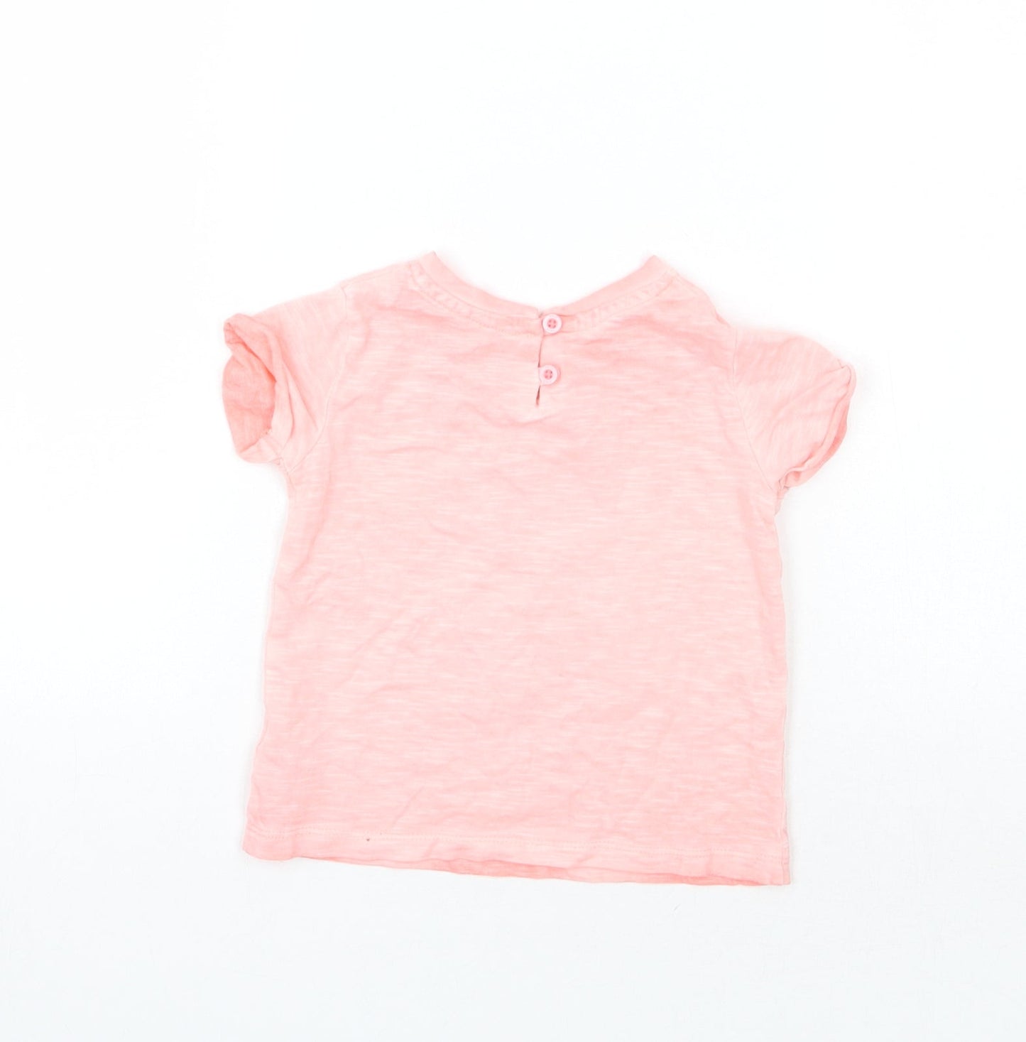NEXT Girls Pink   Basic T-Shirt Size 9-12 Months