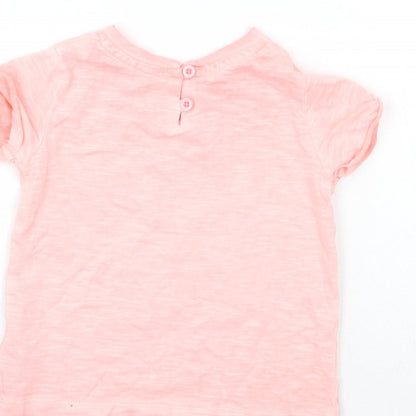 NEXT Girls Pink   Basic T-Shirt Size 9-12 Months