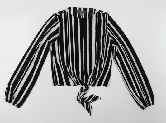 Primark Womens White Striped  Basic Blouse Size S