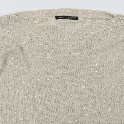 Primark Womens Beige   Pullover Sweatshirt Size 14