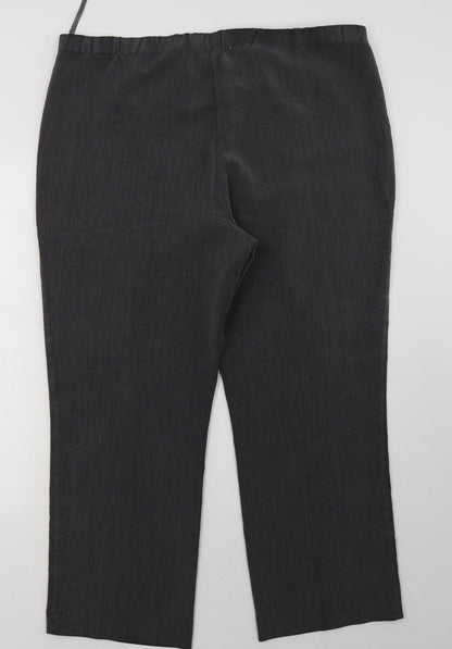 Womens UK Size 16 bonmarch Regular Fit  Grey Trousers