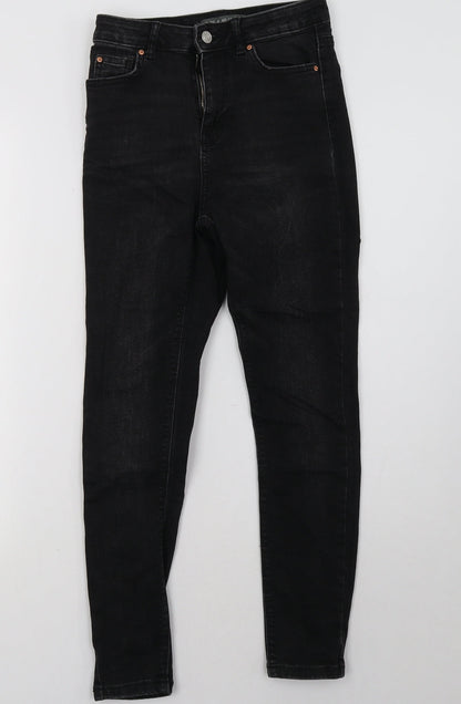 Primark Womens Black  Denim Skinny Jeans Size 8 L27 in