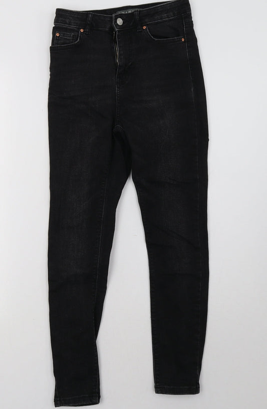 Primark Womens Black  Denim Skinny Jeans Size 8 L27 in