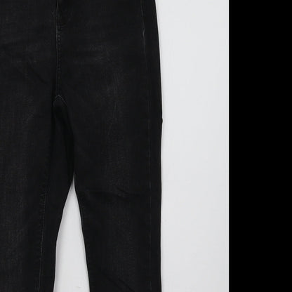 Primark Womens Black  Denim Skinny Jeans Size 8 L27 in