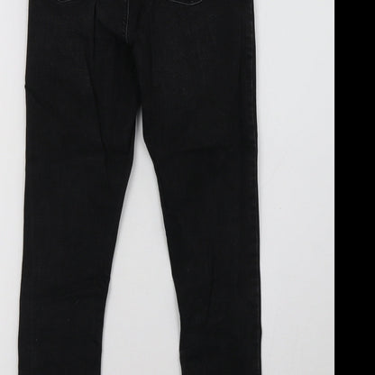 Primark Womens Black  Denim Skinny Jeans Size 8 L27 in