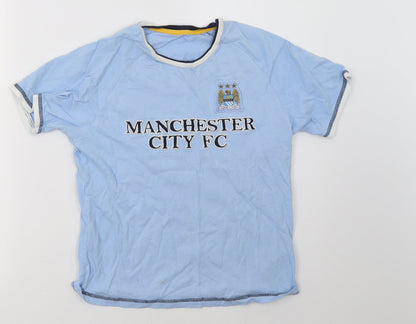 Marks and Spencer Boys Blue   Basic T-Shirt Size 9-10 Years  - Manchester City