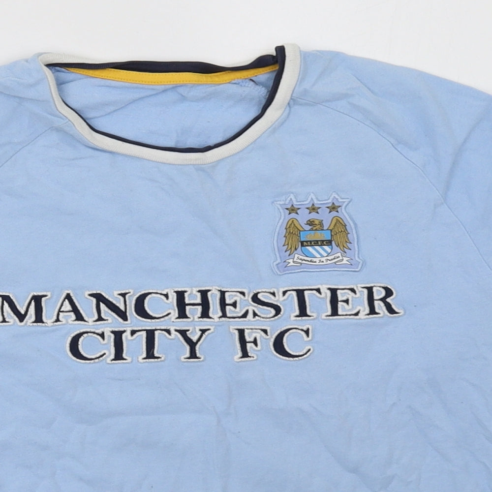 Marks and Spencer Boys Blue   Basic T-Shirt Size 9-10 Years  - Manchester City