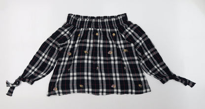 Womens UK Size 16 New Look Blue Basic Blouse