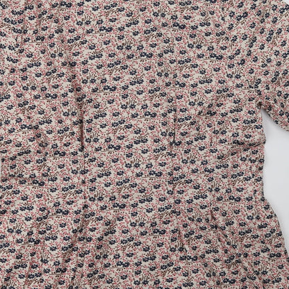 Womens UK Size M Allegra K Red Basic Button-Up