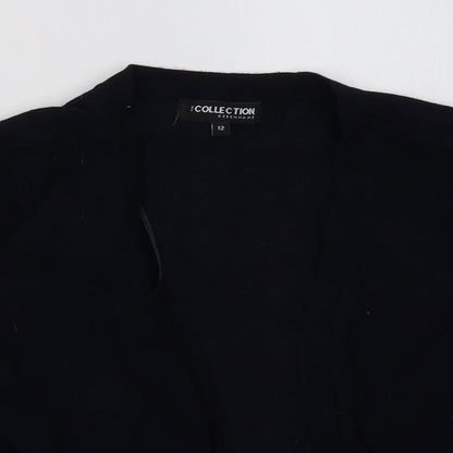 Womens UK Size 12 Debenhams Blue Cardigan Jumper