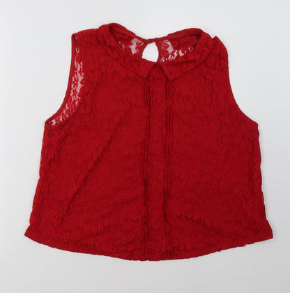Primark Womens Red   Basic Tank Size 10