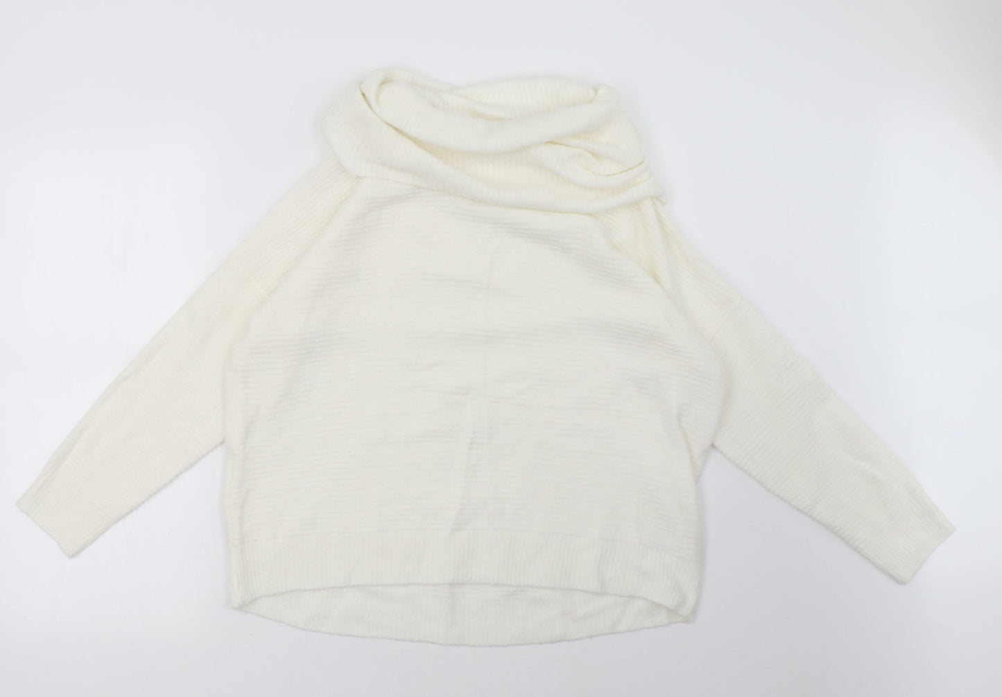 Peacocks Womens White   Pullover Sweatshirt Size S