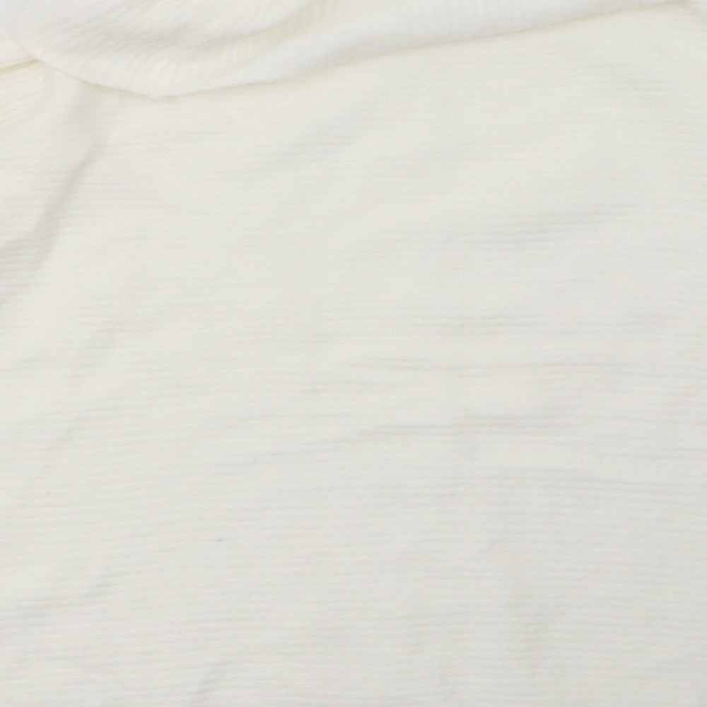 Peacocks Womens White   Pullover Sweatshirt Size S