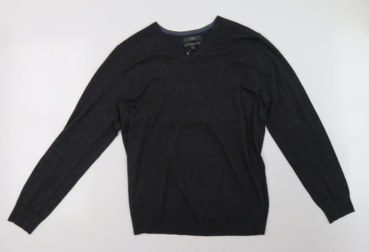 Mens UK Size L Marks and Spencer Grey Pullover Sweatshirt