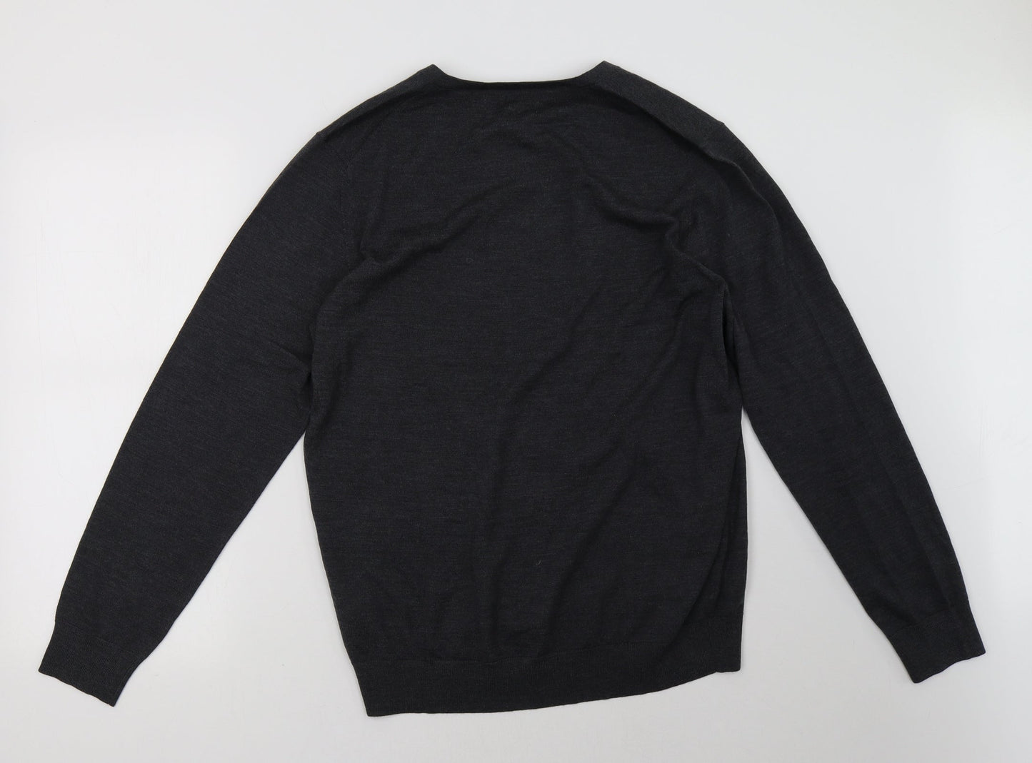 Mens UK Size L Marks and Spencer Grey Pullover Sweatshirt