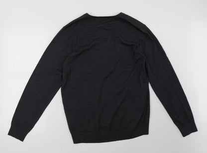 Mens UK Size L Marks and Spencer Grey Pullover Sweatshirt