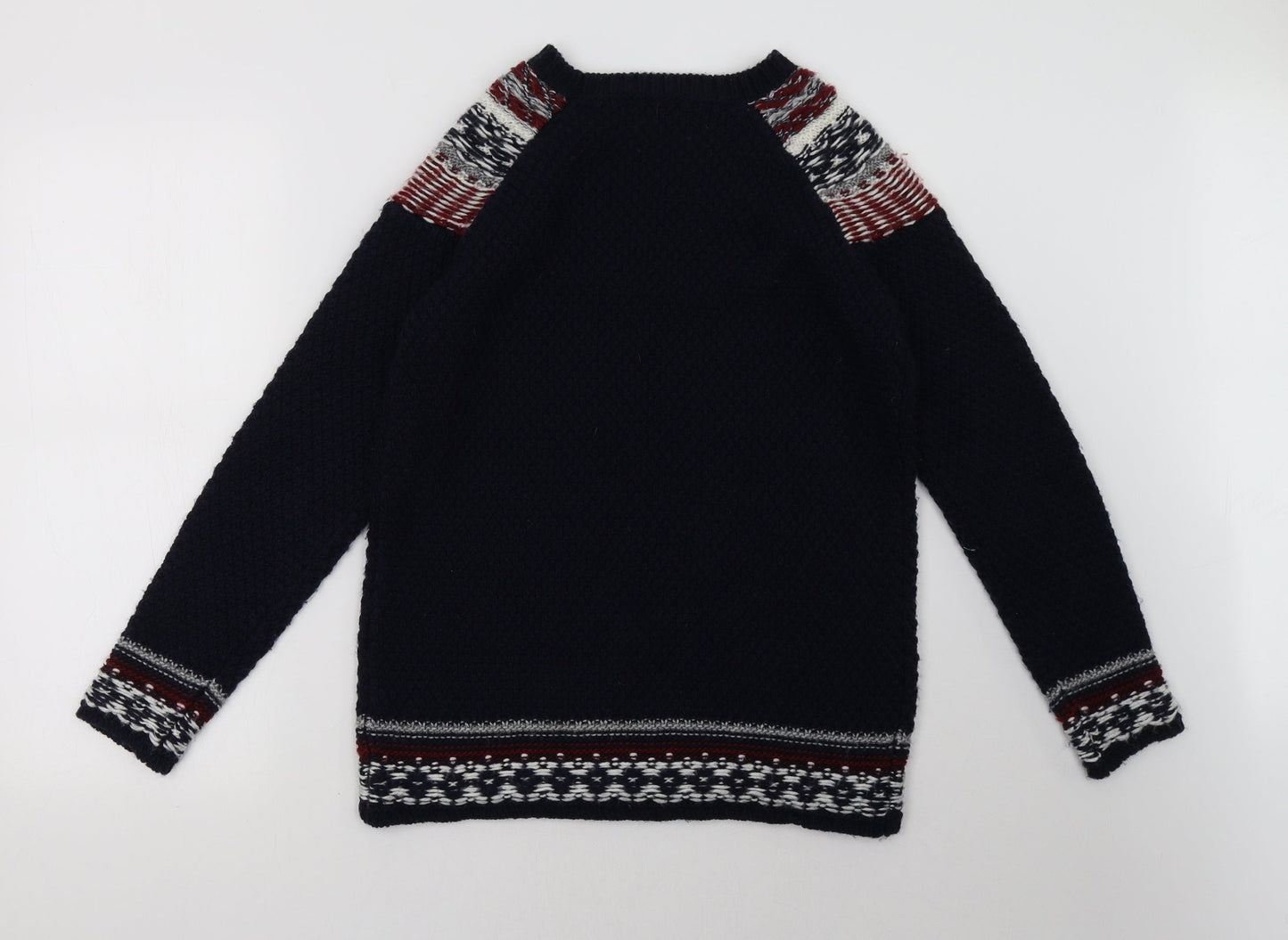 Mens UK Size S Matalan Blue Pullover Sweatshirt
