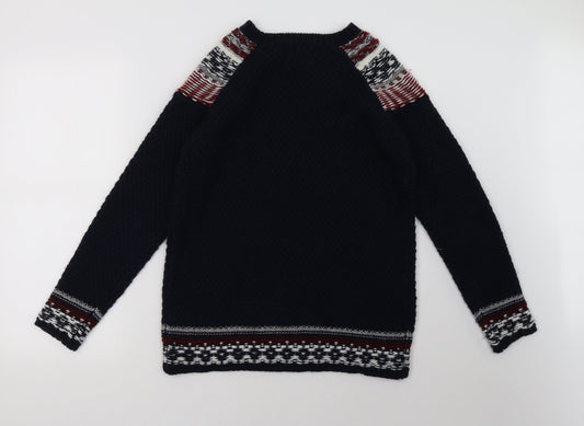 Mens UK Size S Matalan Blue Pullover Sweatshirt