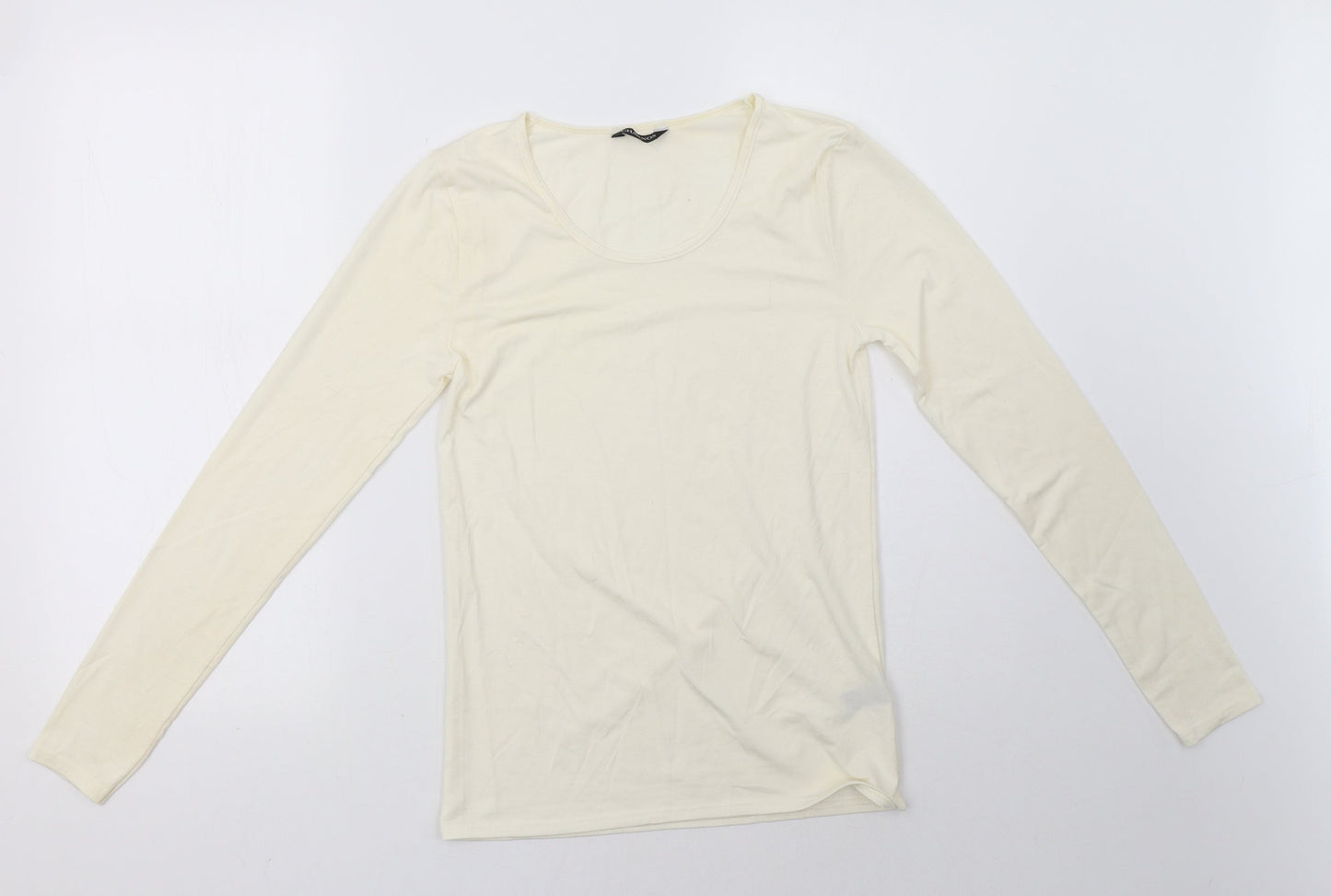 `charnos Womens White   Pullover Sweatshirt Size M