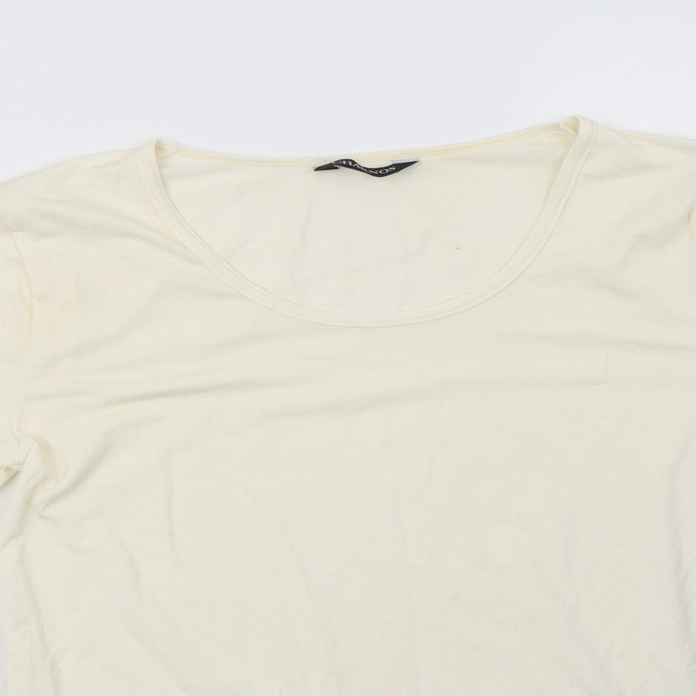 `charnos Womens White   Pullover Sweatshirt Size M