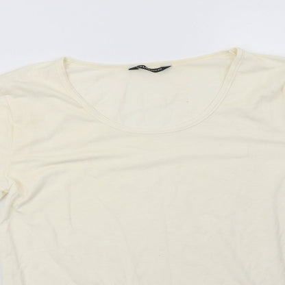 `charnos Womens White   Pullover Sweatshirt Size M